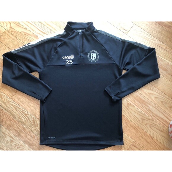 Capelli Sport Large 1/4 zip-Black Intercontinental Football Academy New England - Picture 1 of 8